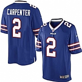 Nike Men & Women & Youth Bills #2 Carpenter Blue Team Color Game Jersey,baseball caps,new era cap wholesale,wholesale hats
